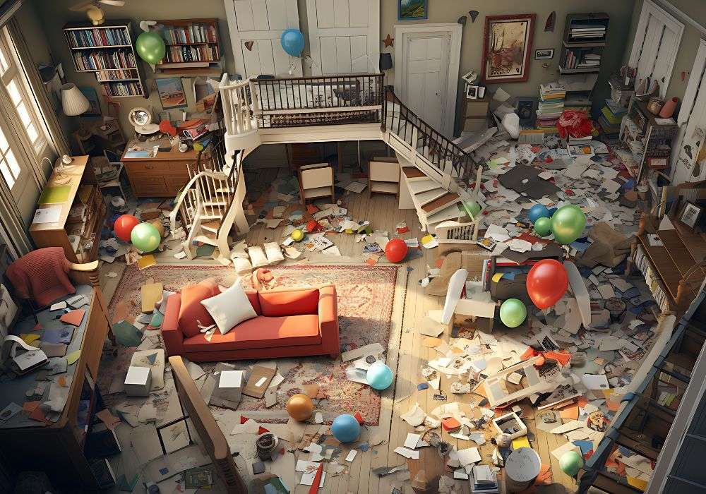 hoarding messy room situation